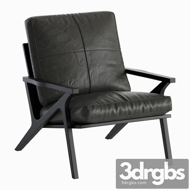 Leather Armchair Crate & Barrel 3D Model Free