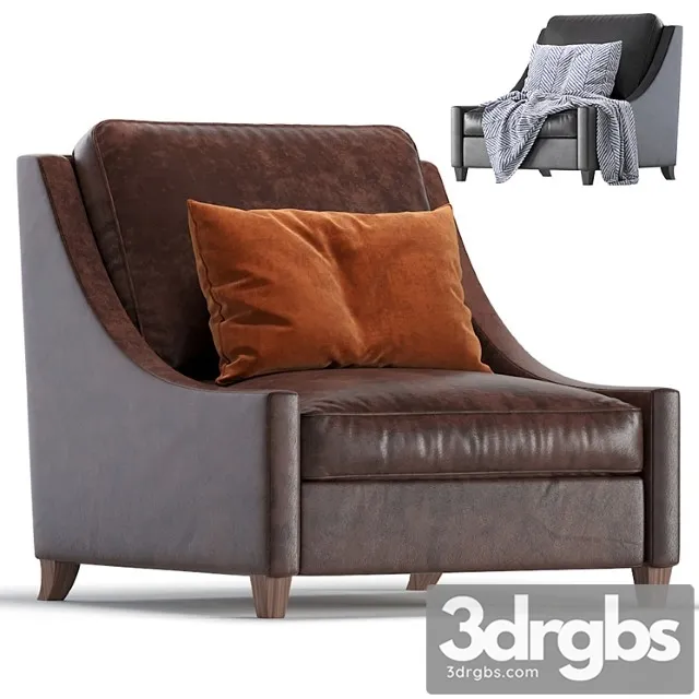 Leather Armchair Naples Cazarina Interiors 01 Kreslo Neapol 3D Model Free