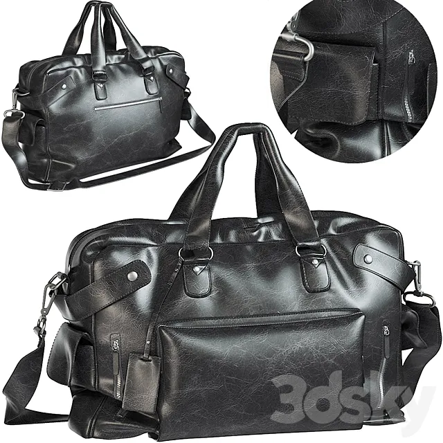 Leather bag 3D Model