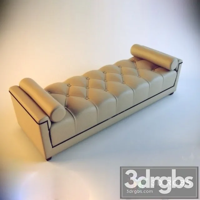 Leather Bench 3D Model Free