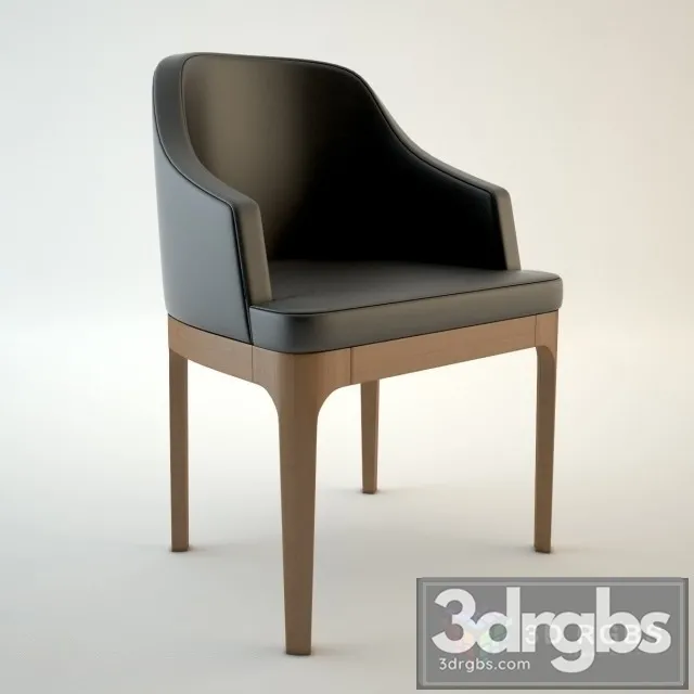 Leather Black Chair 3D Model Free