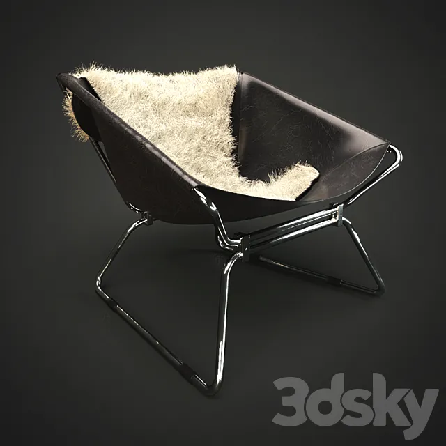 Leather chair. 3D Model