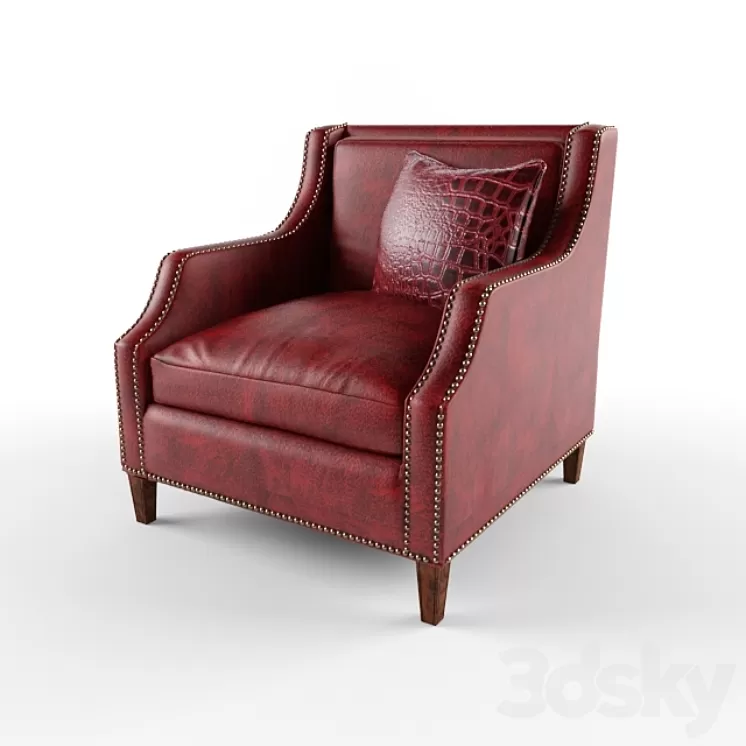 leather chair william 3D Model