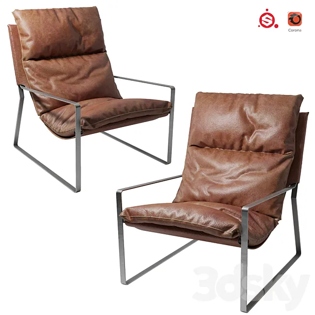 Leather Chair002 3DModel