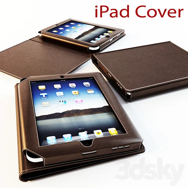 Leather cover for iPad 3DModel