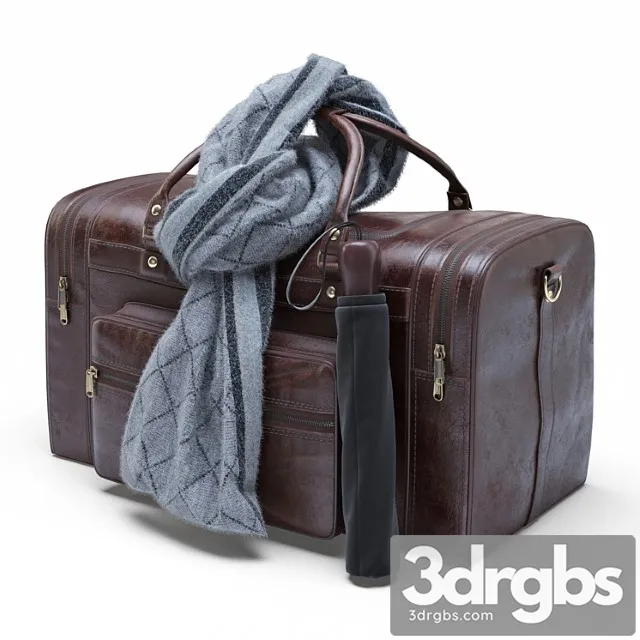Leather Military Duffle Bag 3D Model Free