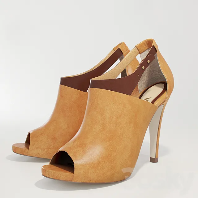 Leather shoes 3D Model