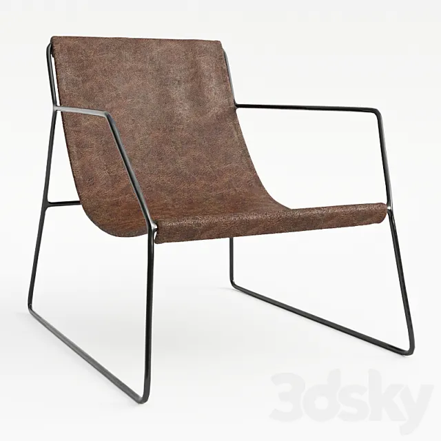 Leather Sling Chair 3DModel