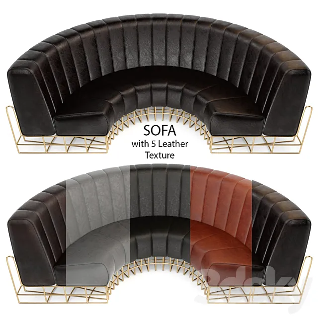 Leather Sofa 3DModel