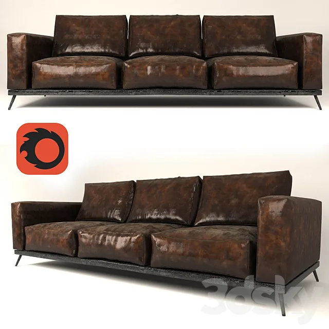 Leather sofa 3DModel