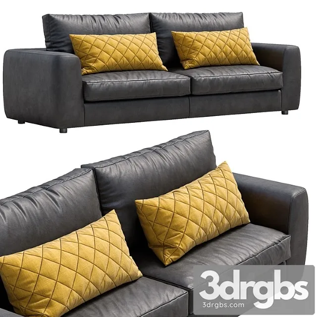 Leather sofa alameda9 1