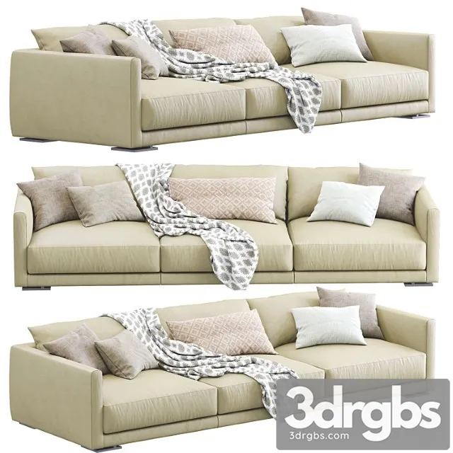 Leather sofa bristol by poliform