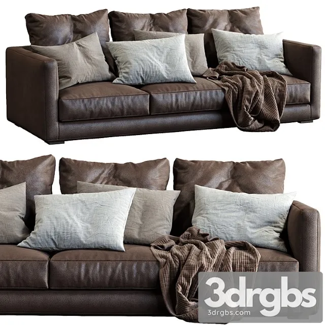 Leather sofa tango by maras 2 3D Model Free