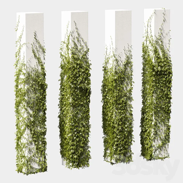Leaves for square columns. 4 models 3DModel