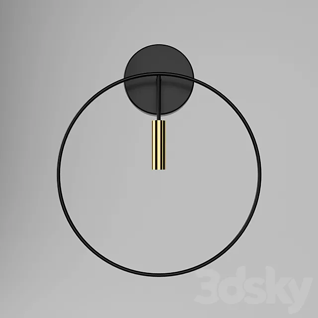 LED aluminum wall lamp 3DModel