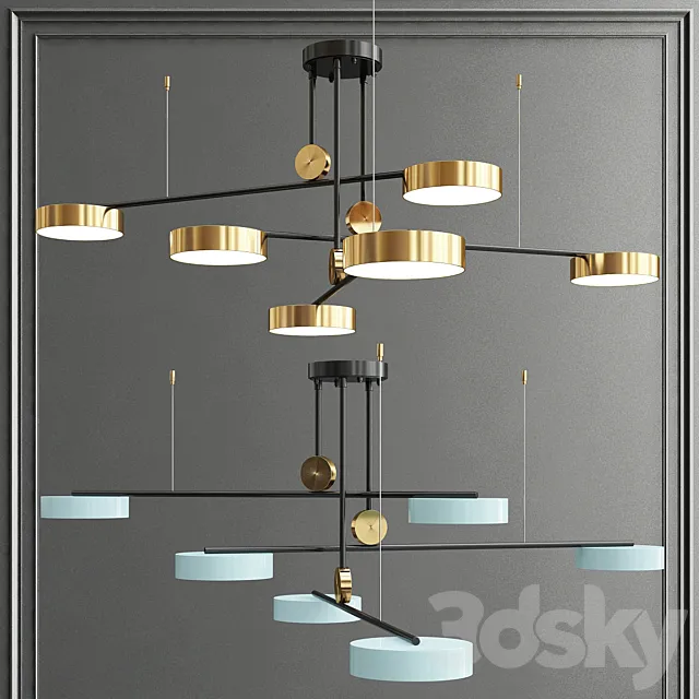 Led ceiling chandelier 3DModel