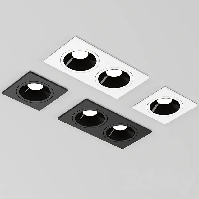 LED ceiling light Spot 001 Aliexpress 3D Model