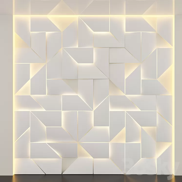 """Led IQ"" 3D Panel" 3D Model