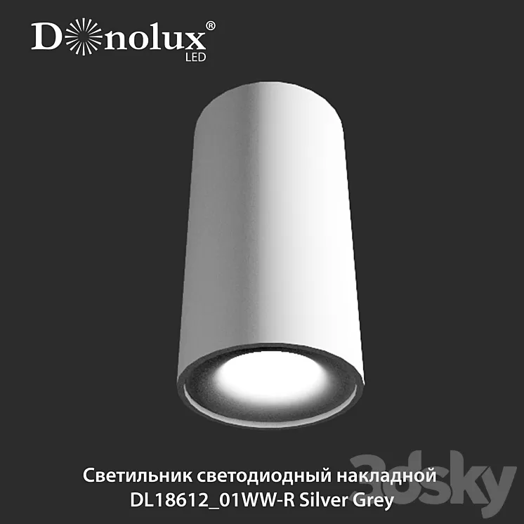 LED lamp DL18612 / 01WW-R Silver Grey 3D Model