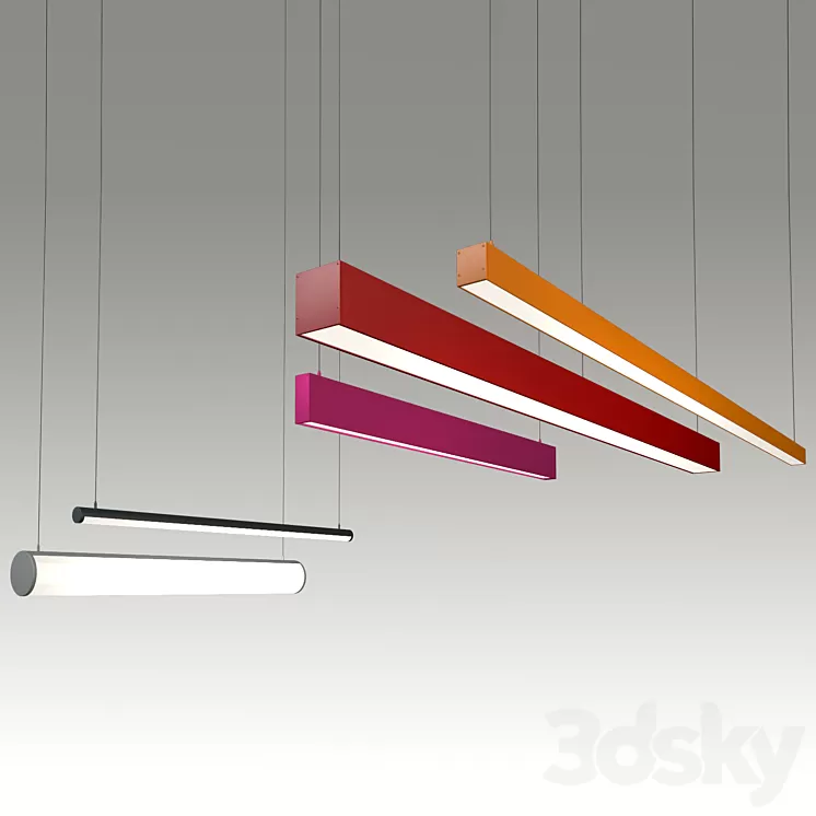LED Lighting fixtures 3D Model