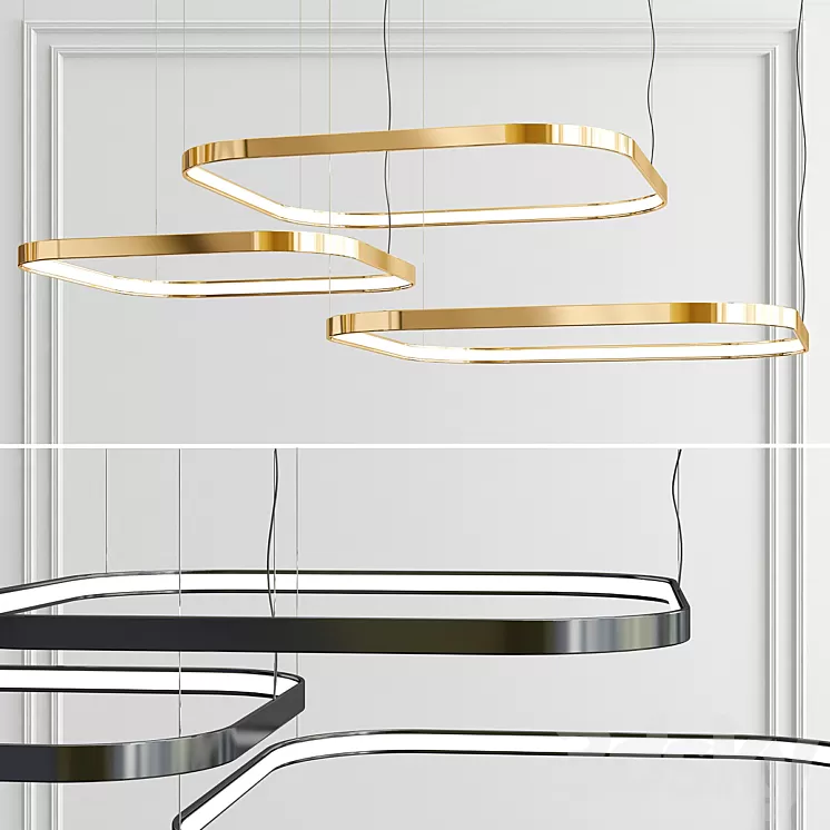 LED Ring Pendant Lamp 3D Model