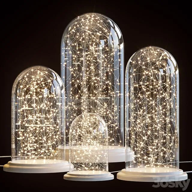 LED table lamps Nordic modern wood table lamp bedroom 3D Model