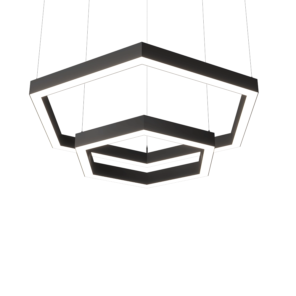 Ledalen - Pendant lamp Hexagon duo 3D Model