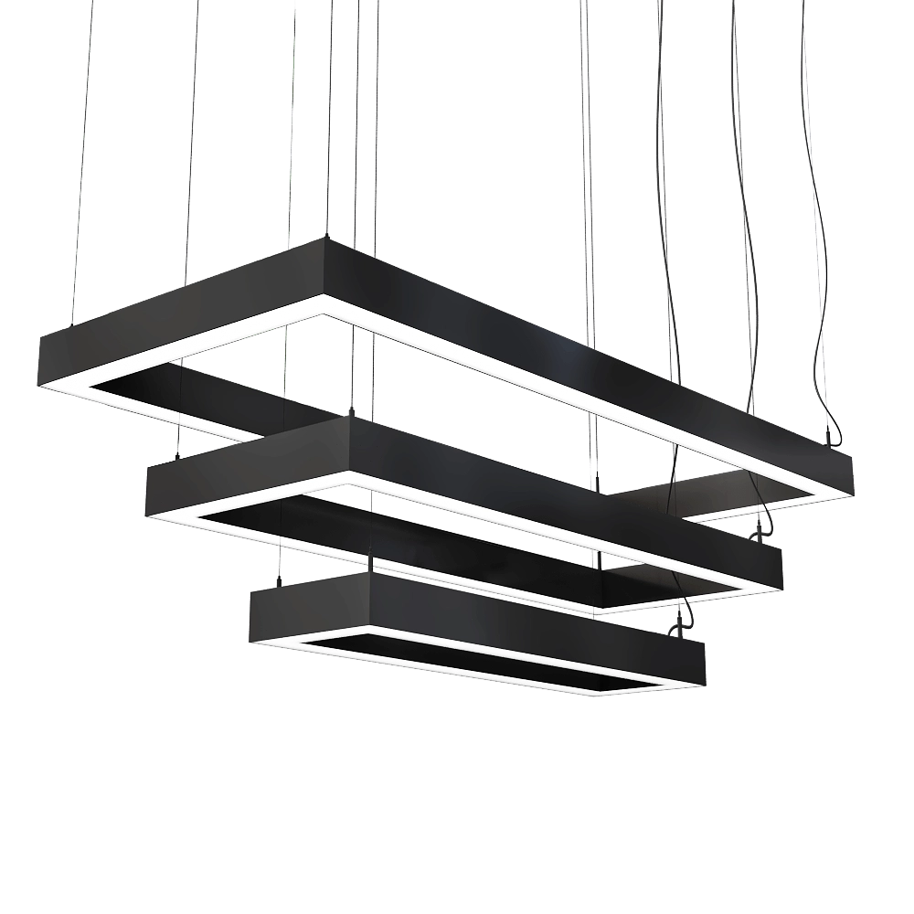Ledalen - Pendant lamp Rettangolo trio 3D Model