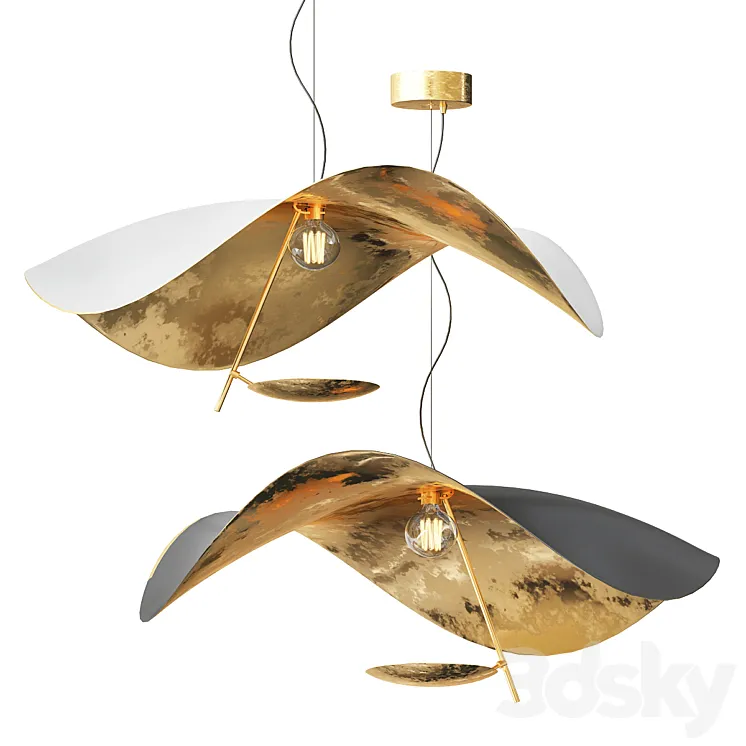 Lederam Manta S1 LED Suspension Lamp 3D Model Free