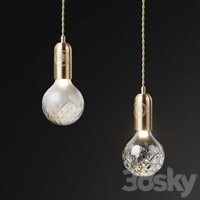 Lee Broom Frosted _ Clear Crystal Bulb & Pendant 3DModel