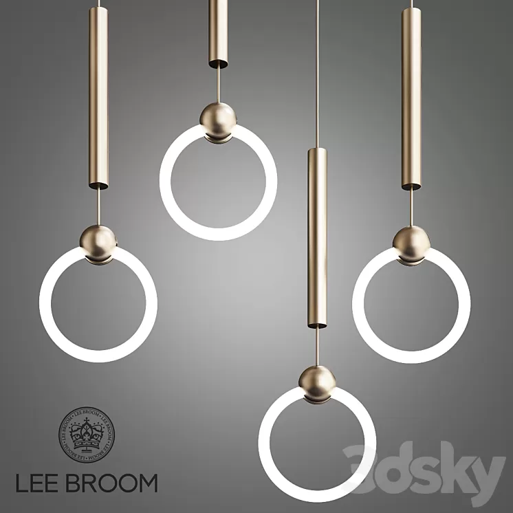 Lee Broom Ring Light Brass 3D Model