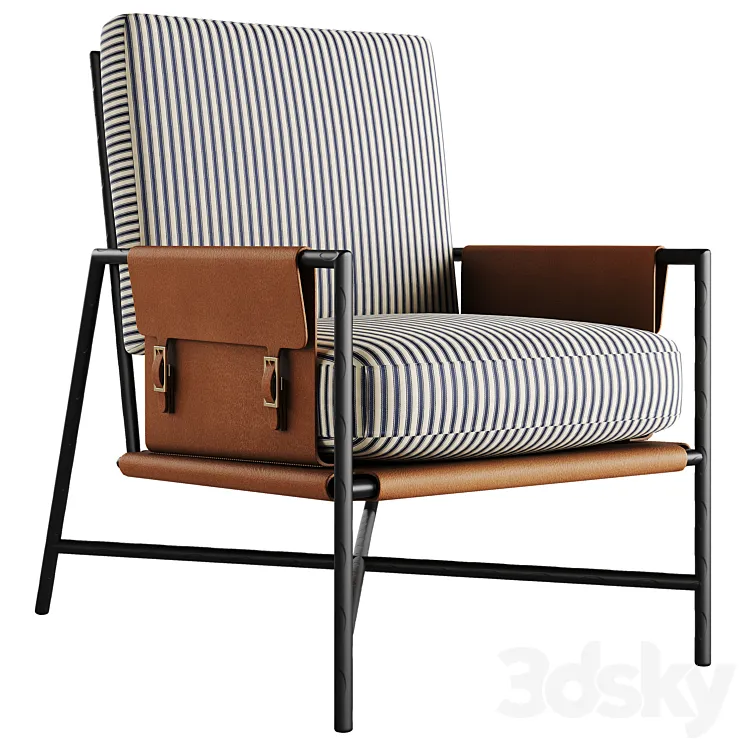 LEE L1798-01 Leather Chair 3D Model Free