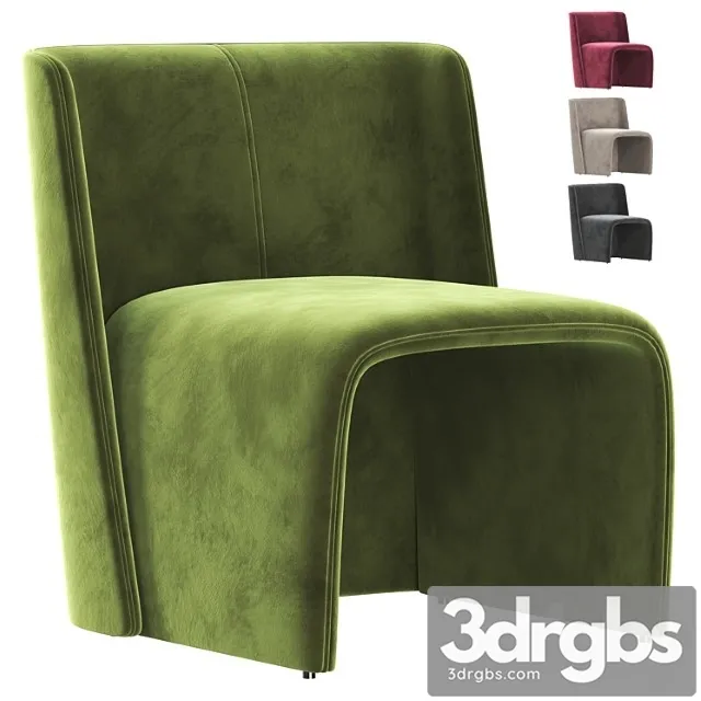 Legacy velvet armchair