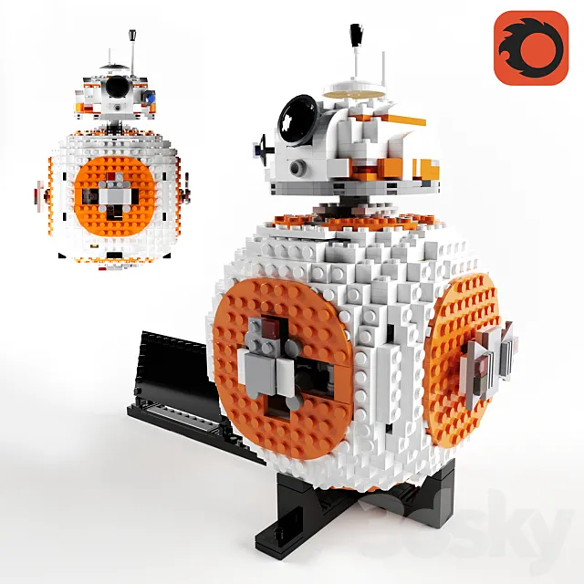 Lego BB-8 3D Model