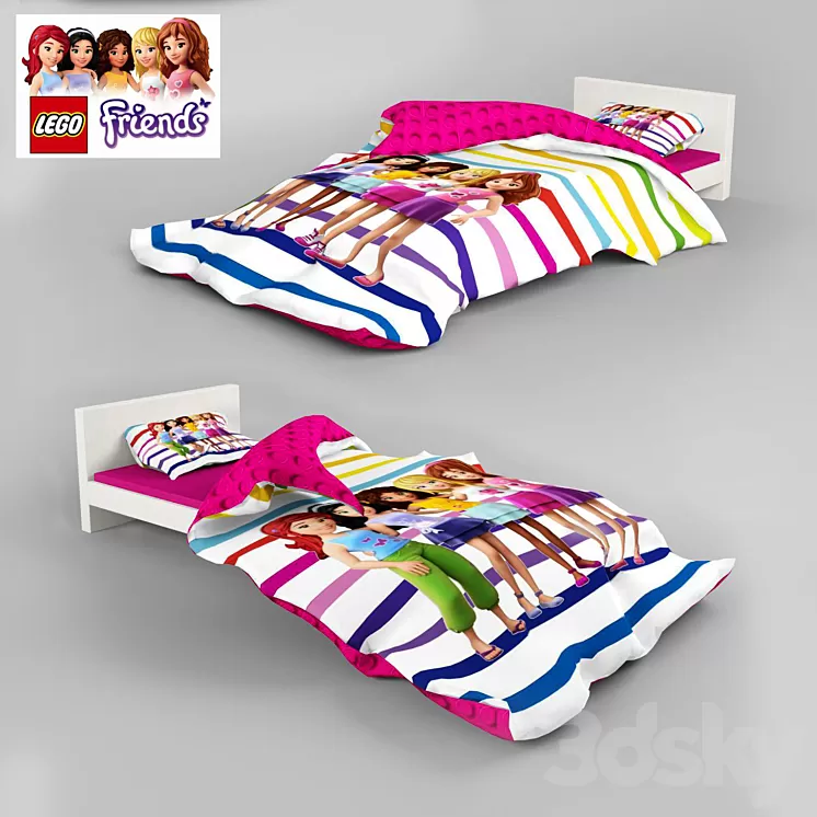 Lego bed 3D Model