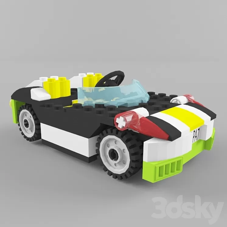 Lego Car Sunset Speeder 3D Model