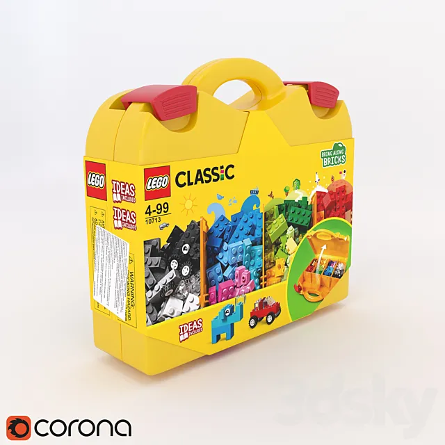 LEGO Classic Creative Suitcase | PACKED 3D Model