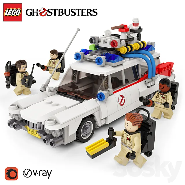 LEGO Ghostbusters №21108 3D Model