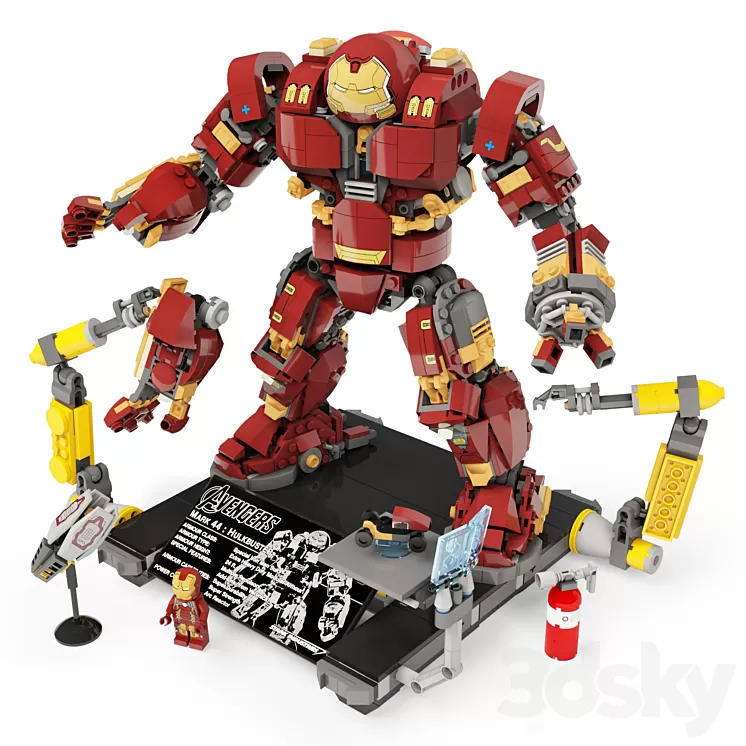 LEGO Hulkbuster №76105 3D Model