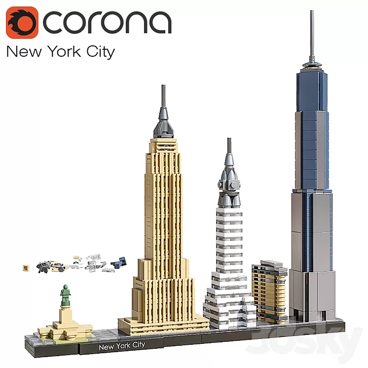 LEGO New York City # 21028 3D Model