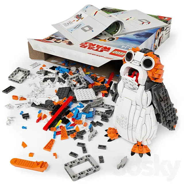 LEGO Porg №75230 3D Model