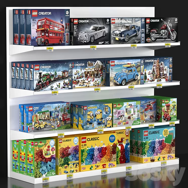 Lego Showcase 3D Model