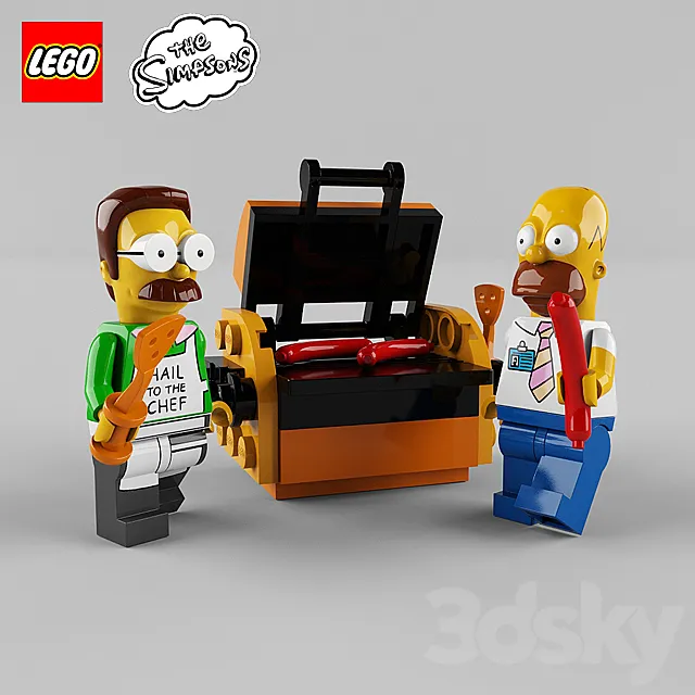 LEGO Simpsons 3D Model