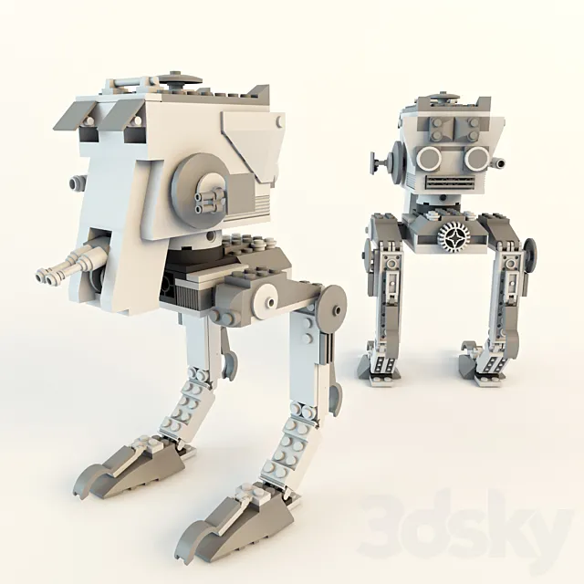 LEGO Star Wars AT-ST 3D Model