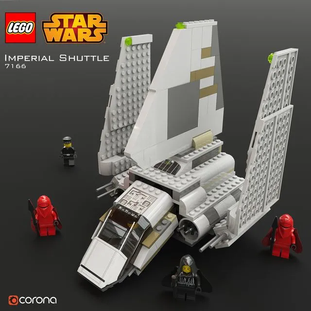 LEGO SW Imperial Shuttle 3D Model