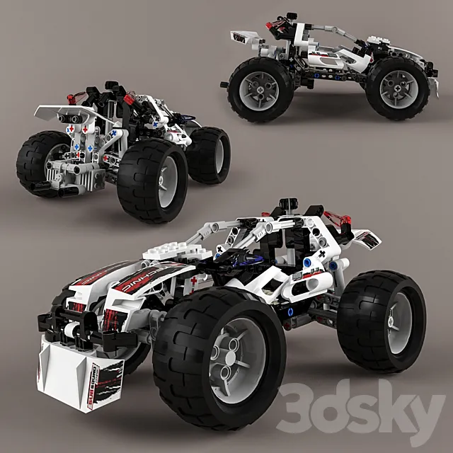 Lego Technic Quad-Bike Alternative Model 3DModel