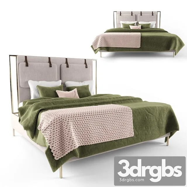 Leigh upholstered bed 2 3D Model Free
