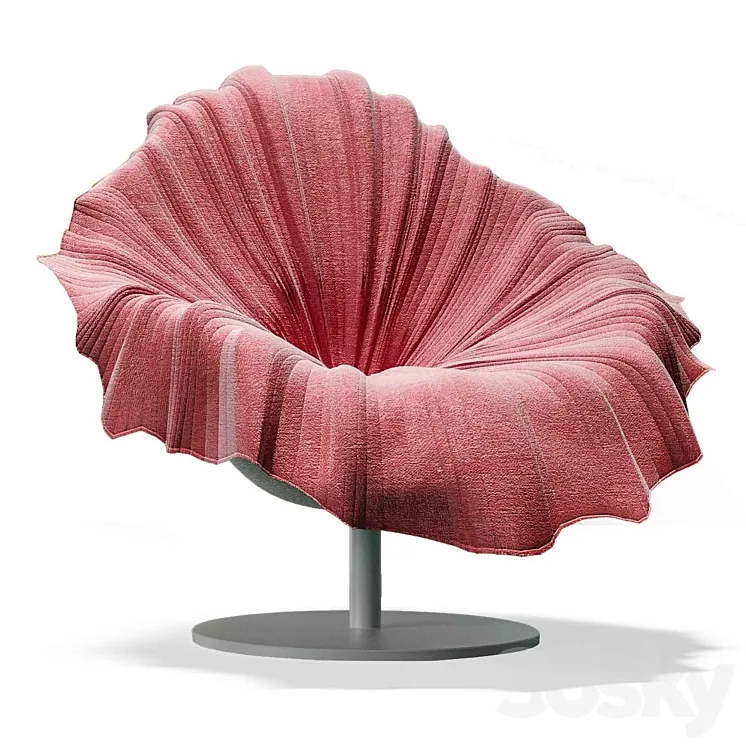 Leisure chair Bloom 3D Model Free