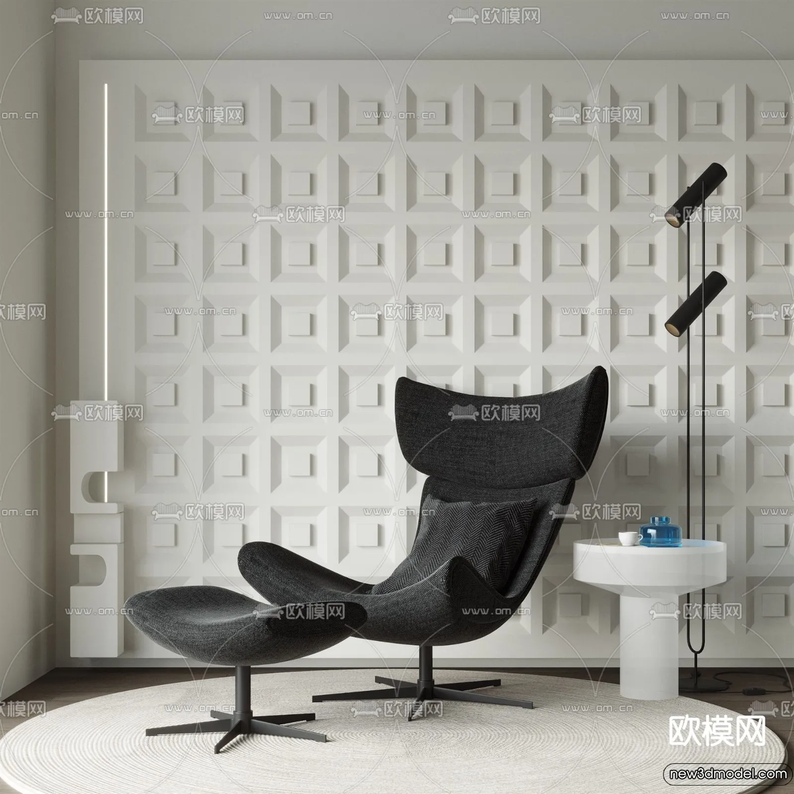 Leisure Chairs - 3D Furniture Models for Interior - 002