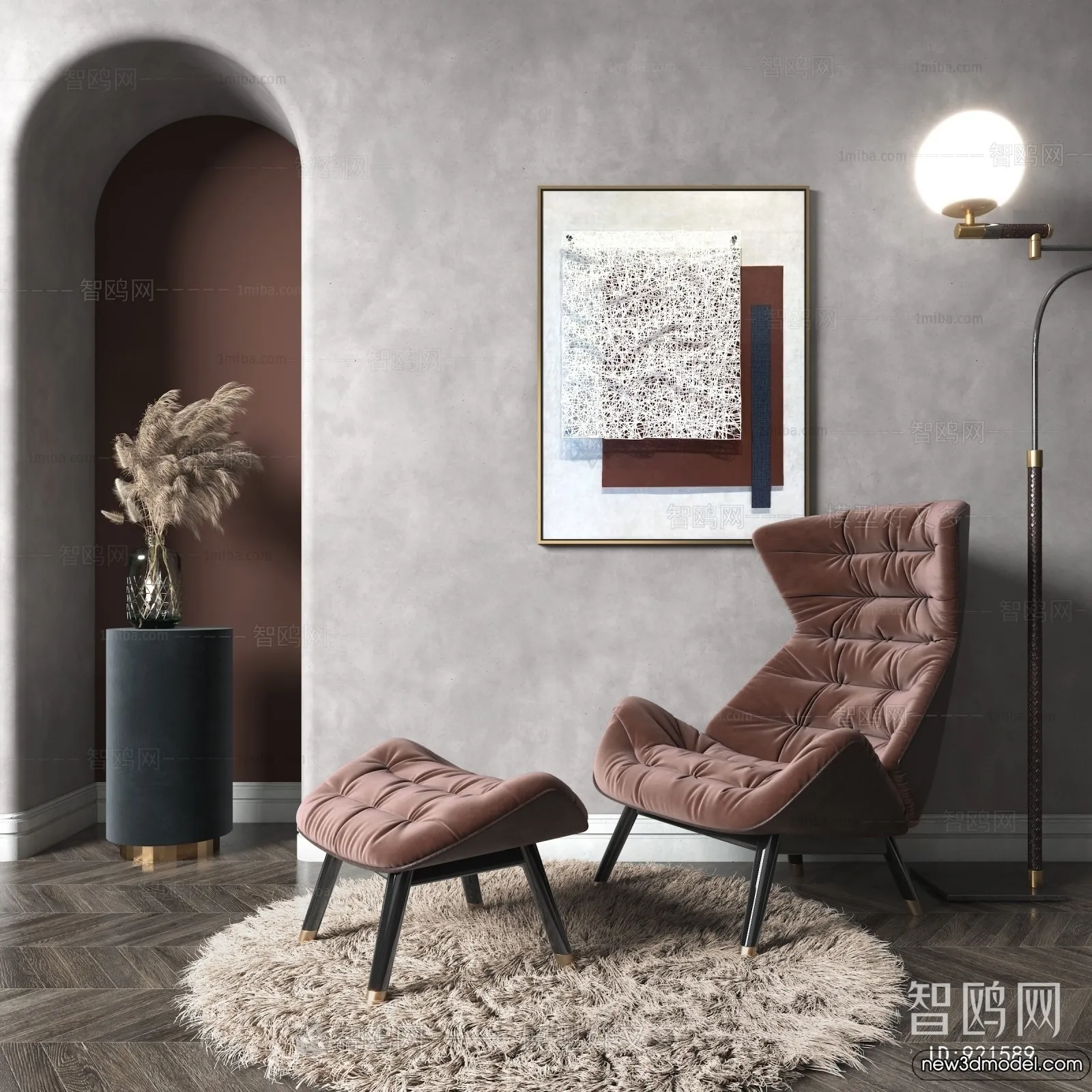 Leisure Chairs - 3D Furniture Models for Interior - 004